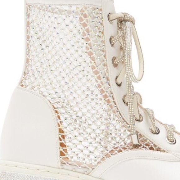 Kasper Rhinestone Combat Boots - Picture 7 of 7